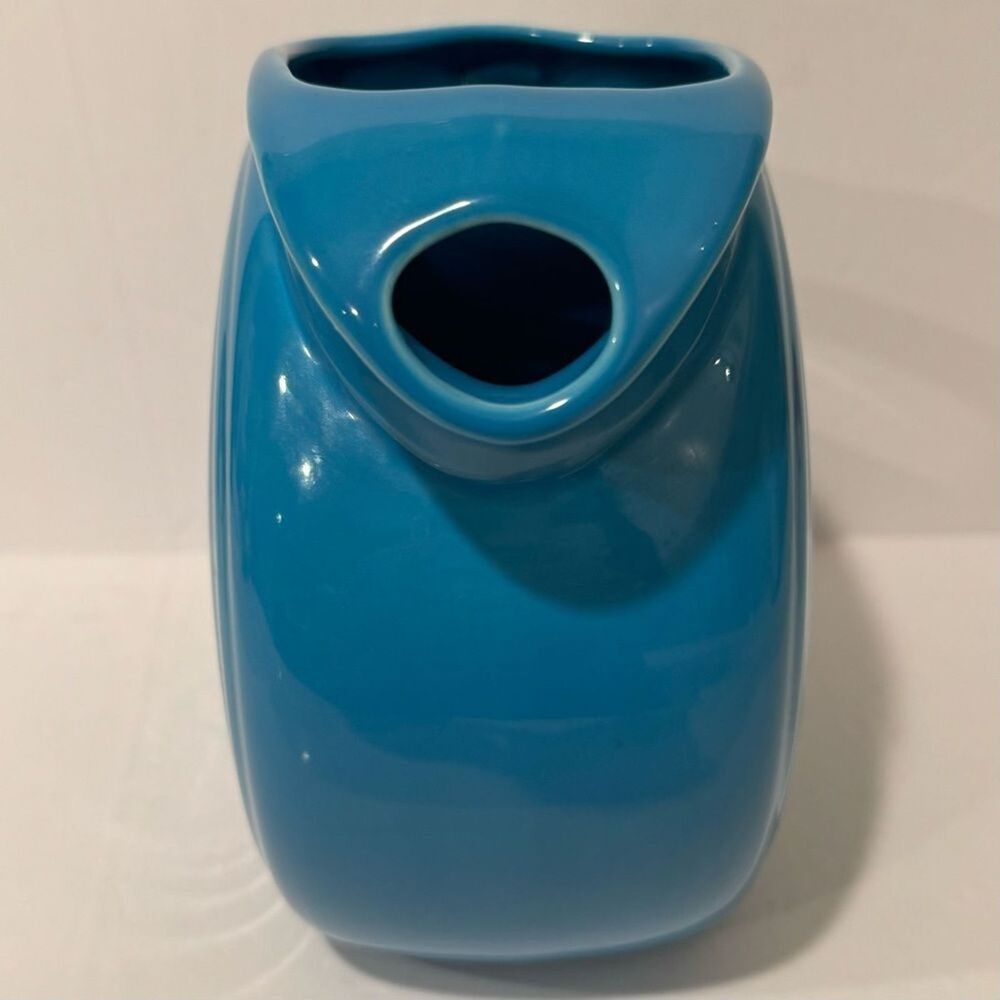 Vintage Fiesta Ware Turquoise Pitcher - Picture 3 of 7